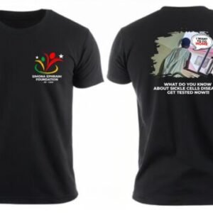 T-shirt Simona Ephraim Foundation black and white